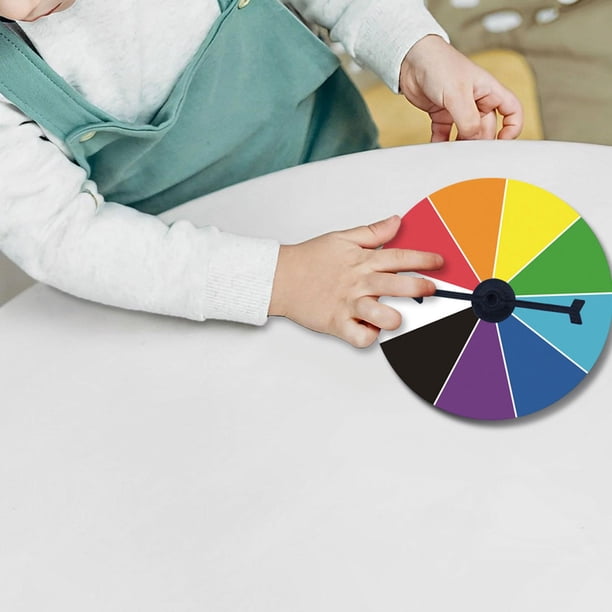 T-SIGN Roue De La Fortune De 61 Cm à Double Usage, Support De Rotation Pour Table Ou Sol 14 Emplacements Colores Avec Marqueur Effacable A Sec Et Gomme Gagnez Le Jeu De Fortune Pour Carnaval Et