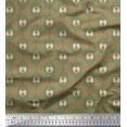 thumbnail image 1 of Soimoi Cotton Cambric Fabric Check,Paisley & Ogee Damask Decor Fabric Printed Yard 56 Inch Wide, 1 of 3