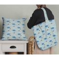 thumbnail image 5 of Soimoi Green Poly Georgette Fabric Clouds & Bird Printed Fabric 1 Yard 52 Inch Wide, 5 of 5
