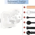 thumbnail image 4 of 4pcs Curtain Rod Holder, Self Adhesive Curtain Rod Buckle Rack, Adjustable Curtain, 4 of 4