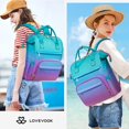 thumbnail image 3 of LOVEVOOK Gradient Laptop Backpack for Women,17.3 Inch Work Computer Bakcpack Purse Laptop Bag With Anti-Theft Pocket,Waterproof Carry on Teacher Coll, 3 of 9