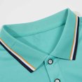 thumbnail image 4 of Chemises pour Hommes Chemises Décontractées pour Hommes Col Rabattu Manches Hautes Blouse, 4 of 8