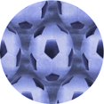 thumbnail image 1 of Ahgly Company Tapis Rond Lavable en Machine Intérieur Transitionnel Bleu Denim, 4 Pieds Rond, 1 of 7