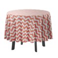 thumbnail image 1 of Vargottam Indoor/OutdoorRoundTablecloth 58 InchRoundTableau ImperméablePatioTableTable,Printemps/ÉtéTableaux pour Cour CirculaireTable/Bbqs/Picnic -Pêche, 1 of 1