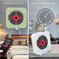 thumbnail image 4 of MEGICOT Bluetooth Portable 2600mAh Rechargeable CD Player Built-in Speakers, Wall Mountable Music Player with Dust Cover Remote Control, Support FM Radio USB Flash Micro SD AUX Play, 4 of 8