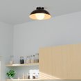 thumbnail image 2 of 1-Light Matte White Flush Mount Ceiling Light with White Opal Glass Shade, 2 of 8