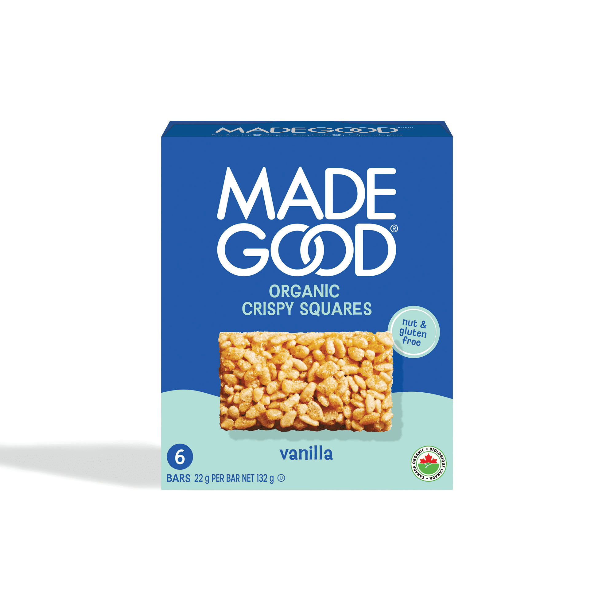MadeGood Vanilla Crispy Squares 6 bars