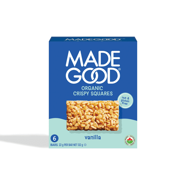 MadeGood Vanilla Crispy Squares 6 bars