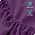 thumbnail image 4 of Bare Home Fitted Sheet - 22" Extra Deep Pocket - Premium 1800 Collection - King, Plum, 4 of 7