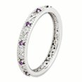 thumbnail image 3 of Bague en Argent Sterling Stackable Expressions en Améthyste Taille 6, 3 of 3
