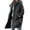 Dark Gray, variant on Yanlir Womens Casual Hooded Wool Coat Long Sleeve Button Front Jacket Winter Warm Outerwear Soft Comfortable Daily Wear Fall and Spring Fashion Tops(Navy,XL)