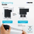 thumbnail image 2 of Biltek Zebra Cordless Window Blinds, Dual Layered Light Filtering Roller Shades, Easy Install Blinds, Indoor Home Decor, Pull-Down Shades for Windows, Light Control for Day & Night, Black, 32"W X 72"H, 2 of 7