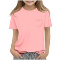 thumbnail image 3 of RXIRUCGD 2025 Vêtements d'Été pour Enfants Nouveaux T-Shirts d'Été pour Enfants Manches Raglan Manches Courtes T-Shirt Graphique Col Rond T-Shirt Filles Haut Décontracté, 3 of 5