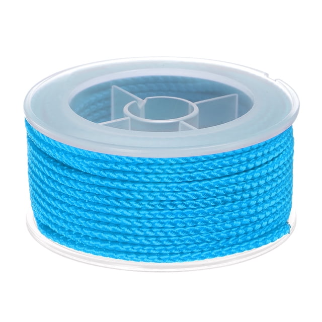 Unique Bargains Nylon Thread Twine Beading Cord 2mm Extra-Strong Braided Nylon Crafting String 11M/36 Feet, Bright Blue