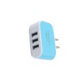 thumbnail image 2 of Universal Candy Color 3 USB Multi-Port Wall Charger US ; Wall power adapter Plug Wall Adapter Cube Block AC 110-220V 5V, 2 of 3