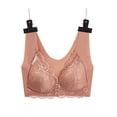 thumbnail image 4 of Weiqiqre Bras for Women Full Coverage Front Closure Posture Back Unpadded Wirefree Everyday Bra -Comfort, 4 of 5