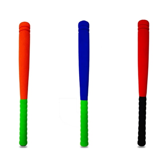 EIMELI 1Pack Children‘S Foam Ball Toy Outdoor Toys Baseball Bat Softball Stick Bats Nbr Multicolor Reusable Funny 21 Inch T-Ball
