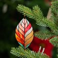 thumbnail image 3 of Meitianfacai Acrylic Flat Printing Leaves Christmas Decorations Christmas Tree Decorations Hanging Pendants, 3 of 5
