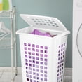 thumbnail image 4 of Sterilite Rectangular Laundry Hamper- White, 4 of 9