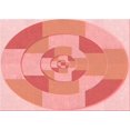 thumbnail image 1 of Ahgly Company Machine Washable Indoor Rectangle Transitional Pastel Pink Area Rugs, 2' x 5', 1 of 7