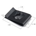 thumbnail image 2 of OULII 120pcs Manganese Steel Motorcycle U Nut Fastener Clips for Panel and Bumper Black Size 14, 2 of 5