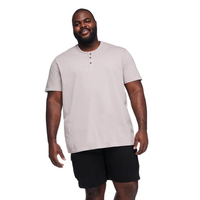 George Big Men's Washed Henley T-Shirt