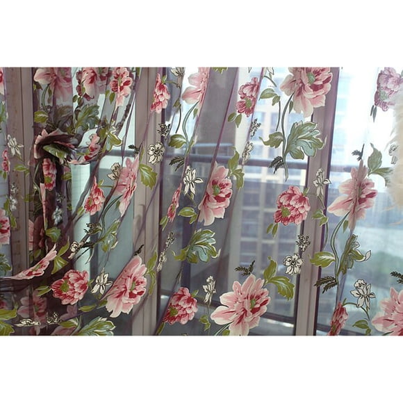 TOUMENY Sheer Voile Curtain, Soft Light Filtering Modern Window Drape, Elegant Home Decor for Living Room Bedroom