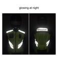 thumbnail image 3 of Sports Motorcycle Reflective Vest High Visibility Fluorescent Cycling Safety Vest Racing Sleeveless Jacket Motorcycle Gear (XL), 3 of 8