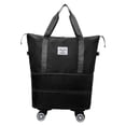 thumbnail image 2 of Kcavykas Clearance Sales Home Storage Organiser Universal Wheel Travel Bag Large Capacity Folding Water-proof Travel Bag Handbag Handbag Travel Duffel Bag Ladies Multi-function Travel Bag, 2 of 3