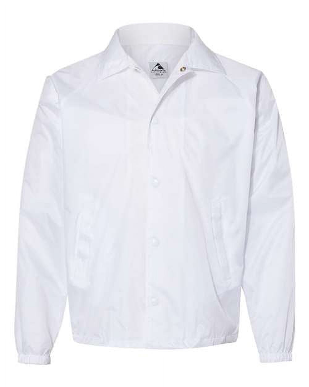 Augusta Sportswear Blouson d'Entraîneur en Nylon pour Homme/doublé, 3TG, Blanc