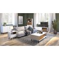 thumbnail image 3 of Bestar Alga 48W Coffee Table white & walnut brown, 3 of 5