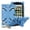 blue, variant on Tablet Case For 7-8 Inch IPad Android Windows Tablet Silicone Shockproof Self-stand Protective Case Cover With DIY Puncher