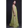thumbnail image 4 of Bimba Vert Pâle2 Oiseau Baies Rouges et Bulbul Tenue de Nuit pour Femmes Nuisette Imprimée Robe Maxi à Bretelles Spaghetti Vêtement de Nuit X-Grand, 4 of 5