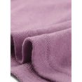 thumbnail image 5 of INSPIRE CHIC Women's Button Decor V Neck 3/4 Sleeve Solid Knitted Ruched Blouse Gray Purple S, 5 of 5
