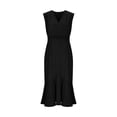 thumbnail image 4 of Liquidation d'Été 2025! Robe Grande Taille pour Femmes, Robe d'Été en Liquidation pour Femmes, Robe Sans Manches à Col en V Printemps/été Mode Slim Sirène, 4 of 5
