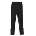 thumbnail image 1 of MIASHUI Girls Leggings Soft Stretchy Full Length Pants Comfortable Stretchy Tights,Black,3-4 Years, 1 of 4