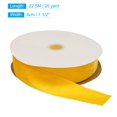 thumbnail image 2 of Unique Bargains Velvet Ribbon 1 1/2 Inch x 25 Yard Single Face Spool Silky DIY Crafts Gift Wrapping Bow Decoration Yellow, 2 of 5