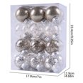 thumbnail image 2 of Vaidha 24PCS Christmas Tree Ornament Pendant Party Supplies Tree Hanging Plastic Ball, 2 of 2