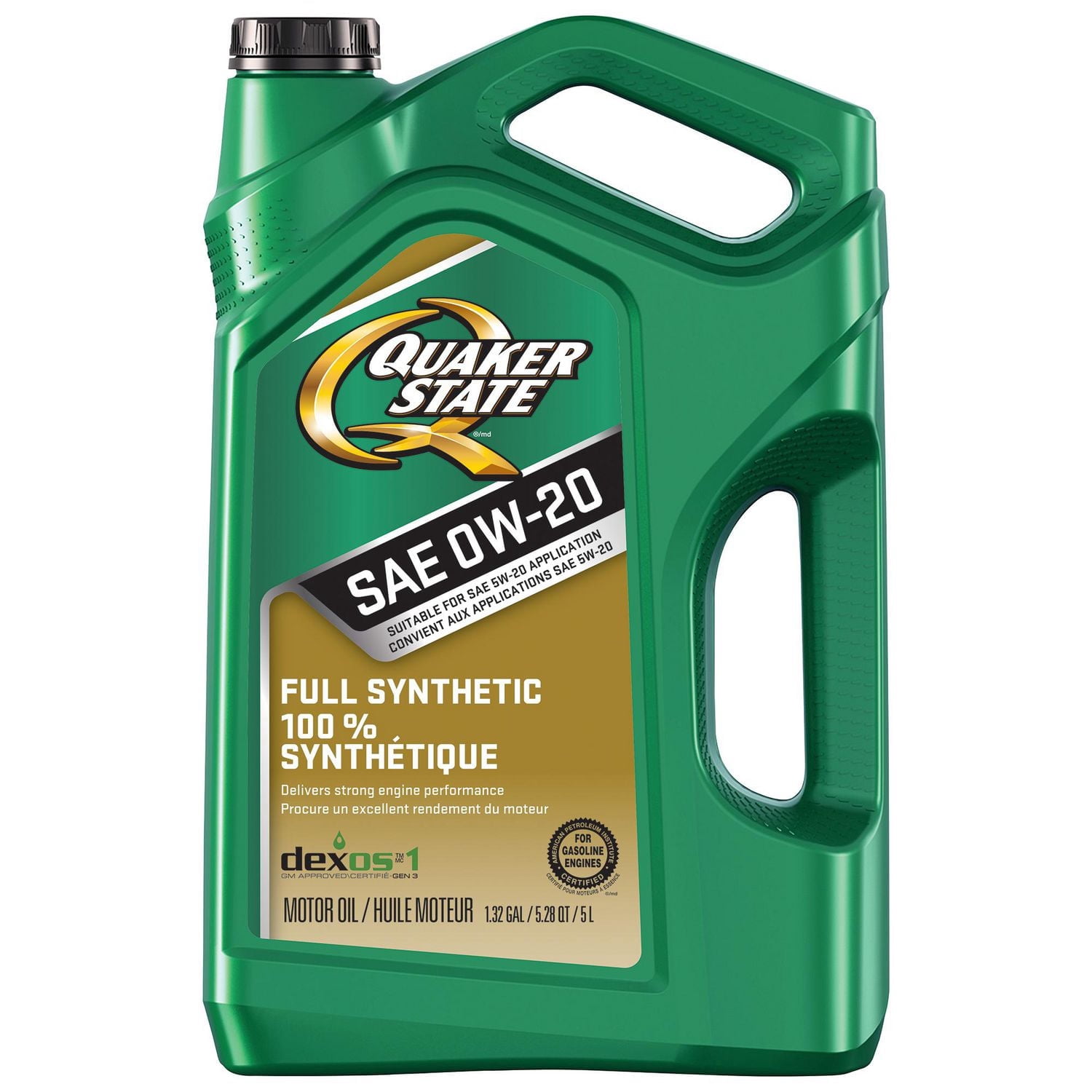Quaker State Full Synthetic 0W-20 Motor Oil 5L