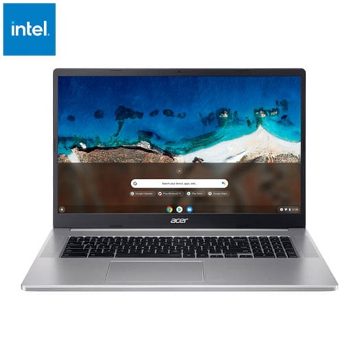 Acer 17.3" FHD Chromebook - Intel N4500| 8GB RAM| 128G Flash Drive| Micro SD Card Reader| Chrome - Excellent Recertified with 1 Year Acer Manufacturer Warranty