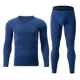 thumbnail image 4 of Mens Long Johns Thermal Set, Mens Solid Color Warm Thermal Underwear Set, 4 of 8