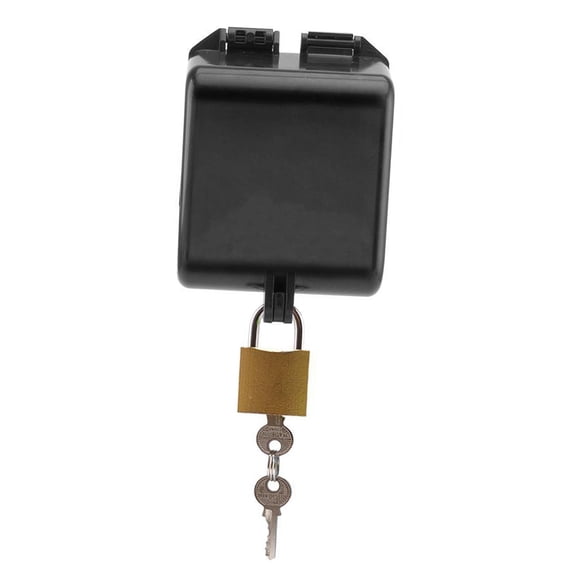 jesticaly Verrous de Robinet d'Eau Multifonctionnels Cadenas de Robinet Jardin Noir Parc Extérieur pour Noir 15x9.5x8cm