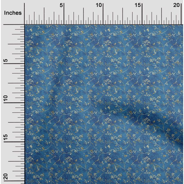 oneOone Cotton Jersey Medium Blue Fabric Batik Sewing Craft Projects Fabric Prints By Yard 58 Inch Wide