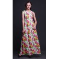 thumbnail image 2 of Bimba Floral Printed Front Slit Sleeveless Summer Spring Long Women BeachDress-Small, 2 of 5