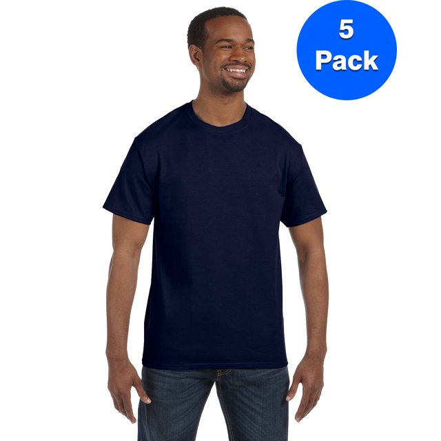 Hanes Men's Authentic-T T-Shirt - 5250T (Pack Of 5)