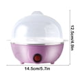 thumbnail image 3 of CQCYD under $5 Hard Boiled Egg Cooker - Electric Large Hard-Boiled Egg Cooker, 7 Capacity, Poached, Scrambled, Omelets, Whites, Sandwiches, for Keto & Low-Carb Diets, 3 of 6