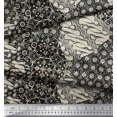 thumbnail image 2 of Soimoi Poly Georgette Fabric Damask Patchwork Printed Craft Fabric by the Yard 52 Inch Wide, 2 of 3
