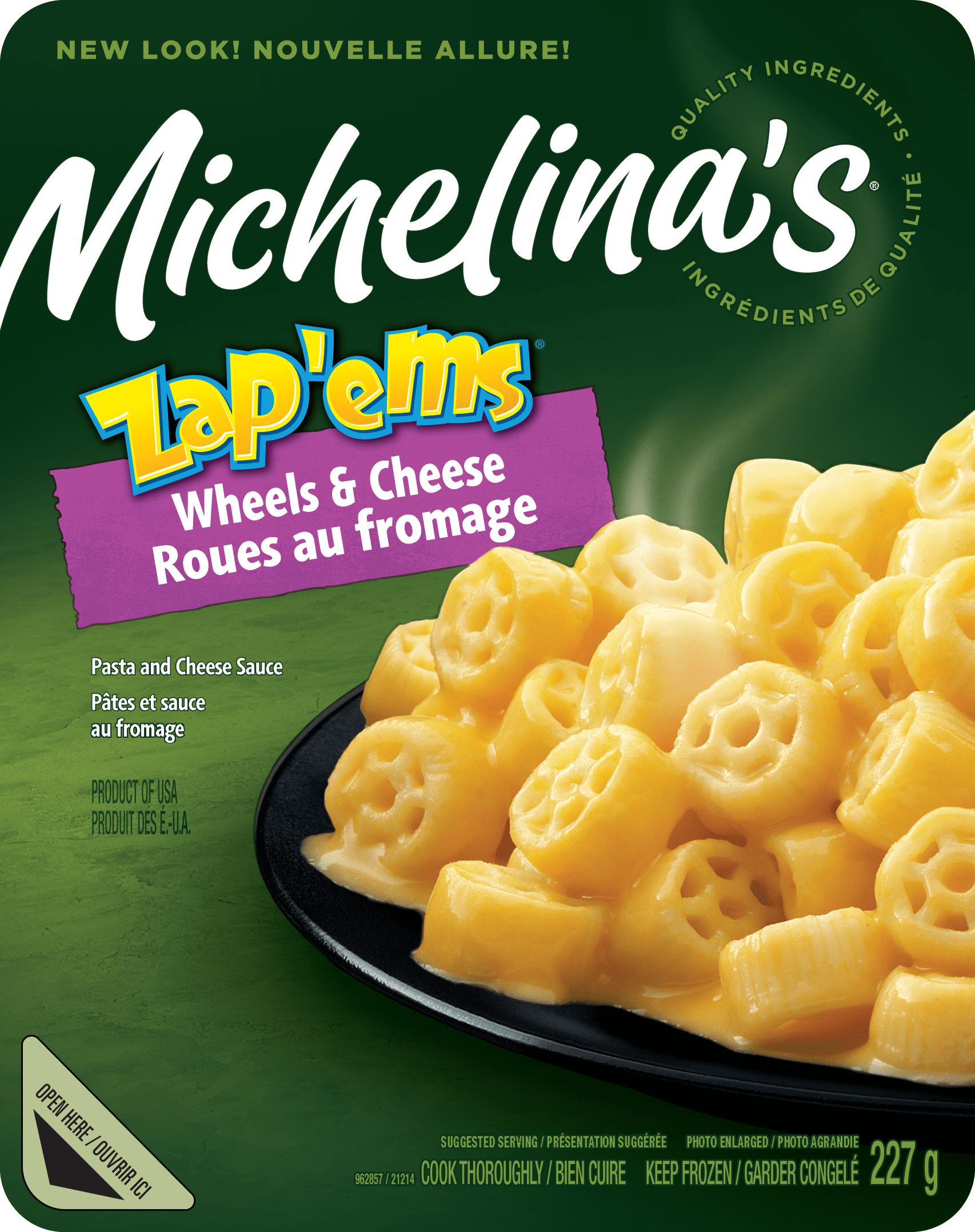 Michelina's Zap'ems Wheels And Cheese, 227 g