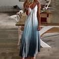 thumbnail image 2 of Kcodviy Robes Maxi pour Femmes Robes Maxi Été Sans Manches Boho Décontractées Robes de Cocktail pour Femmes Décontractées à Col en V Longues Robes Midi d'Été pour Femmes Robe de Plage pour les Vacances, 2 of 5