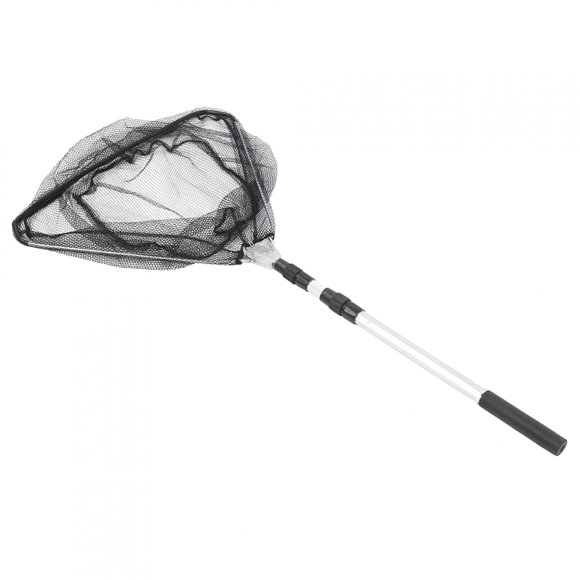 Sonew 1.5M Durable Triangular Folding Fishing Landing Net with Telescoping Pole Handle,Triangular Fishing Landing Net,Telescoping Pole Handle Fishing Net
